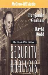 Security Analysis: The 1934 Original Edition by Benjamin Graham Paperback Book