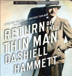Return of the Thin Man by Dashiell Hammett Paperback Book