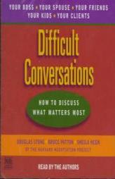 Difficult Conversations by Douglas Stone Paperback Book