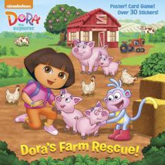 Dora's Farm Rescue! (Dora the Explorer) by Random House Paperback Book