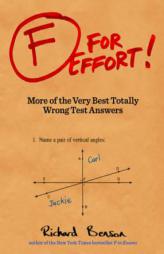 F for Effort by Richard Benson Paperback Book