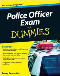 Police Officer Exam for Dummies by Raymond Foster Paperback Book