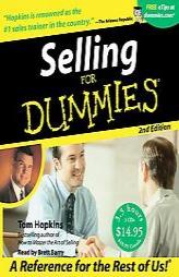 Selling For Dummies 2nd Edition (For Dummies) by Tom Hopkins Paperback Book