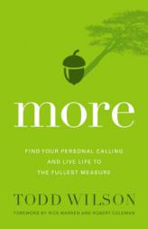 More: Find Your Personal Calling and Live Life to the Fullest Measure by Todd Wilson Paperback Book