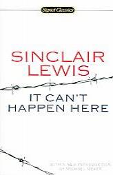 It Can't Happen Here by Sinclair Lewis Paperback Book