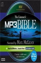 The Listener's NIV MP3 Audio Bible by Max McLean by Max McLean Paperback Book