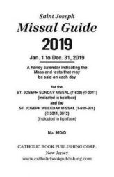 Saint Joseph Missal Guide 2019: Jan. 1 to Dec. 31, 2019 by Catholic Book Publishing Paperback Book