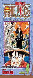 One Piece Vol. 4: The Black Cat Pirates by Eiichiro Oda Paperback Book