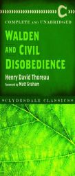 Walden and Civil Disobedience by Henry David Thoreau Paperback Book