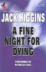 A Fine Night for Dying by Jack Higgins Paperback Book