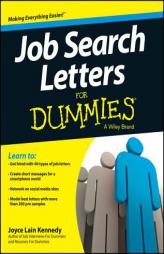 Job Search Letters for Dummies by Joyce Lain Kennedy Paperback Book