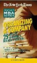 Organizing A Company (The New York Times Pocket Mba) by S. Jay Sklar Paperback Book