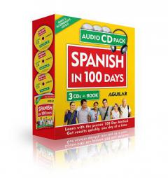 Spanish in 100 Days (Libro + 3s) by Aguilar Paperback Book