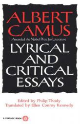 Lyrical and Critical Essays by Albert Camus Paperback Book