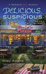 Delicious and Suspicious (A Memphis BBQ Mystery) by Riley Adams Paperback Book