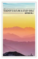 The Teacher's Outline & Study Bible: Matthew Vol. 1 by Anonymous Paperback Book