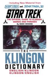 The Klingon Dictionary (Star Trek) by William Shakespeare Paperback Book