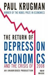 The Return of Depression Economics and the Crisis of 2008 by Paul Krugman Paperback Book