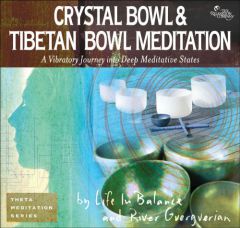 Crystal Bowl & Tibetan Bowl Meditation by River Guerguerian Paperback Book