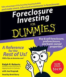 Foreclosure Investing For Dummies by Ralph R. Roberts Paperback Book