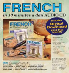 FRENCH in 10 minutes a day® AUDIO by Kristine Kershul Paperback Book