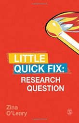 Research Question: Little Quick Fix by Zina O'Leary Paperback Book