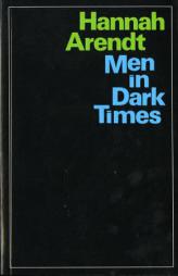 Men in Dark Times by Hannah Arendt Paperback Book
