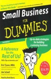 Small Business for Dummies 2nd Ed. by Eric Tyson Paperback Book