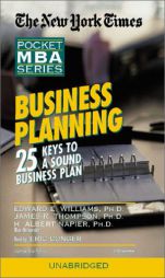 Business Planning: The New York Times Pocket MBA Series (New York Times Pocket Mba Series) by Edward Williams Paperback Book